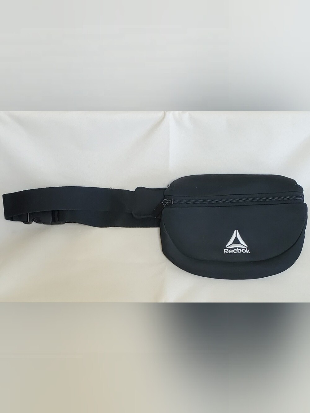 Reebok Black Waist Belt Bag with White Logo